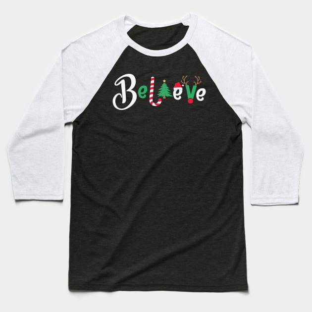Believe Baseball T-Shirt by BadDesignCo